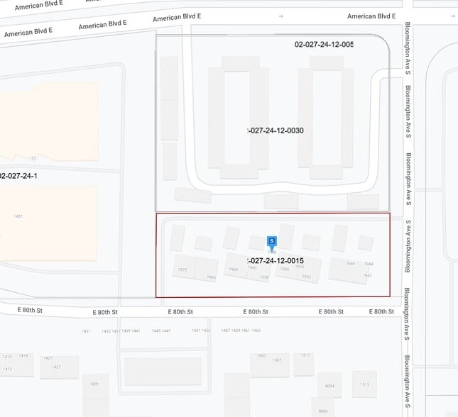 7940 Bloomington Ave S, Bloomington, MN for sale - Plat Map - Image 2 of 2