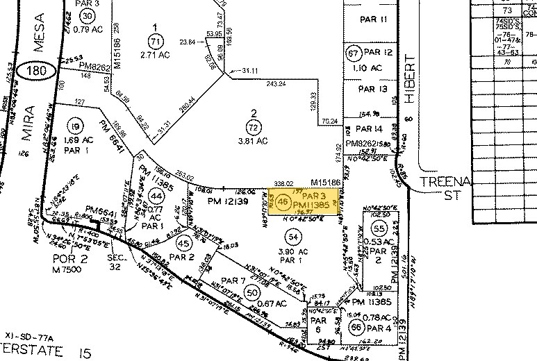 9844 Hibert St, San Diego, CA à vendre - Plan cadastral - Image 3 de 3