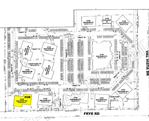 2730 S Val Vista Dr, Gilbert, AZ à vendre - Plan cadastral - Image 2 de 4