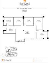 1800 Preston Park Blvd, Plano, TX à louer Plan d  tage- Image 1 de 1