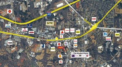 814 Conover Blvd W, Conover, NC - Aerial  map view