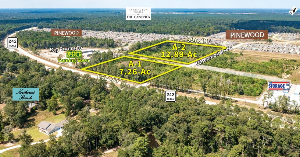 21+Ac Hwy 242 & Big Rivers Rd, New Caney, TX à vendre - Photo du bâtiment - Image 2 de 8