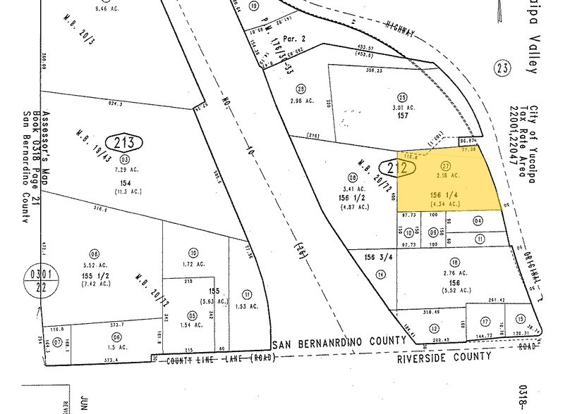 13650 Calimesa Blvd, Yucaipa, CA à louer - Plan cadastral - Image 2 de 30