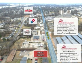 1134 N Sprigg St, Cape Girardeau, MO - AÉRIEN  Vue de la carte