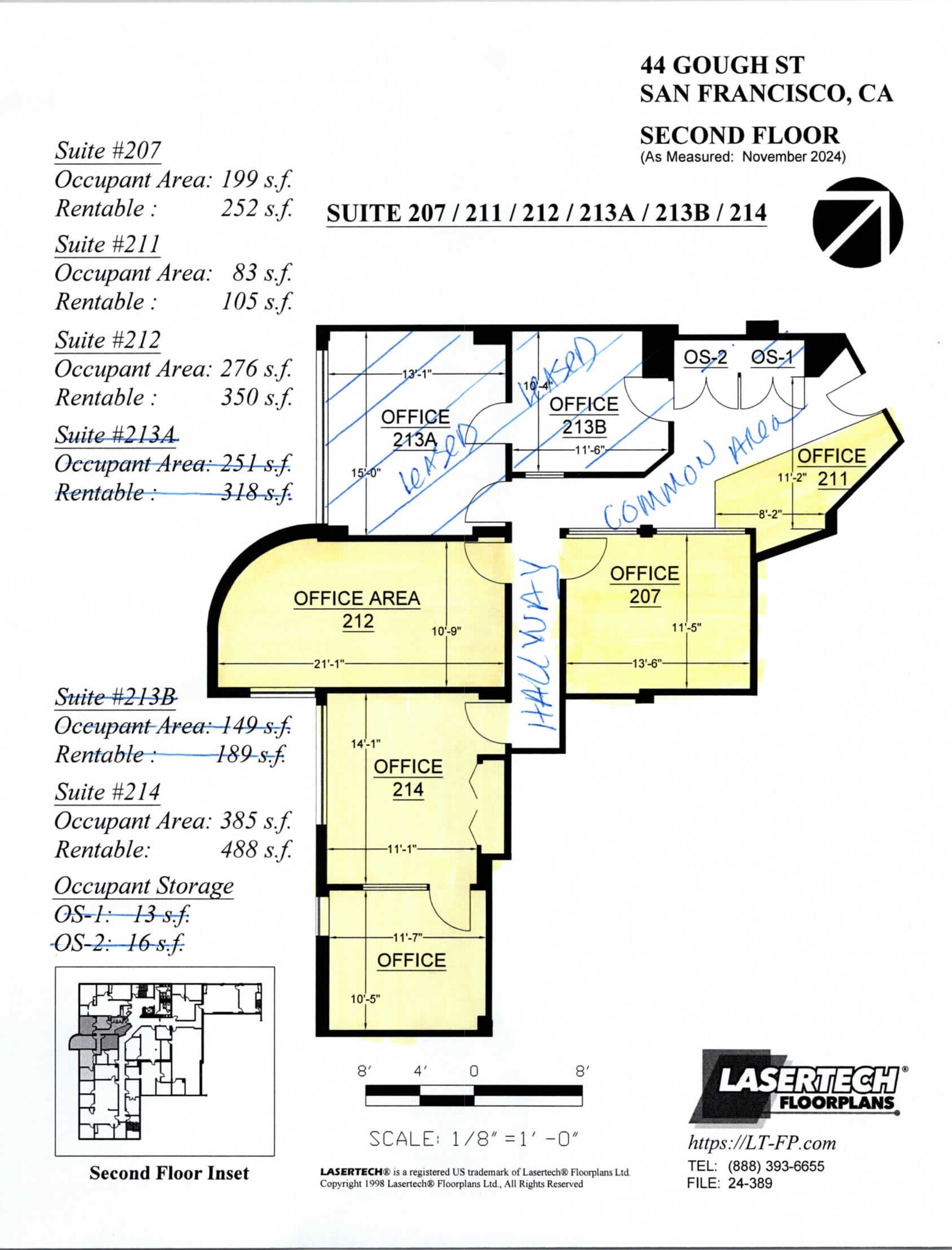 44 Gough St, San Francisco, CA for lease Site Plan- Image 1 of 1