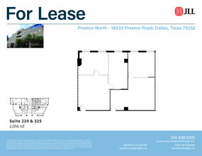 18333 Preston Rd, Dallas, TX à louer Plan d’étage- Image 2 de 2