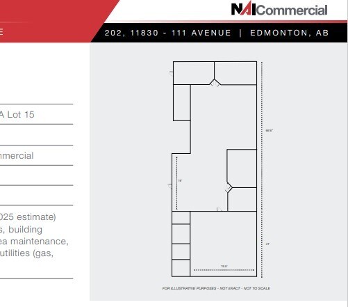 11830 111th Ave, Edmonton, AB à louer Plan d’étage- Image 1 de 1