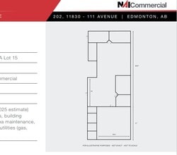 11830 111th Ave, Edmonton, AB à louer Plan d’étage- Image 1 de 1