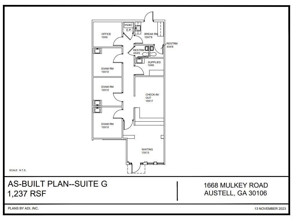 1668 Mulkey Rd, Austell, GA for lease Floor Plan- Image 1 of 1