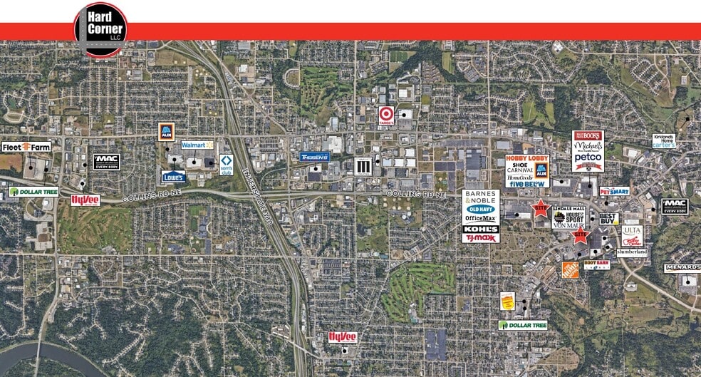 Collins Rd NE Rd, Cedar Rapids, IA à louer - Aérien - Image 2 de 4