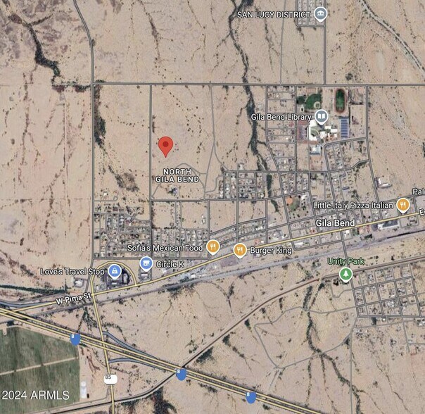 N Harrington Avenue, Gila Bnd, Gila Bend, AZ à vendre - Aérien - Image 2 de 4