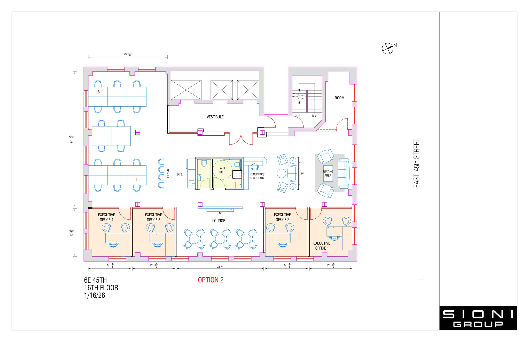 6 E 45th St, New York, NY à louer Plan de site- Image 1 de 8