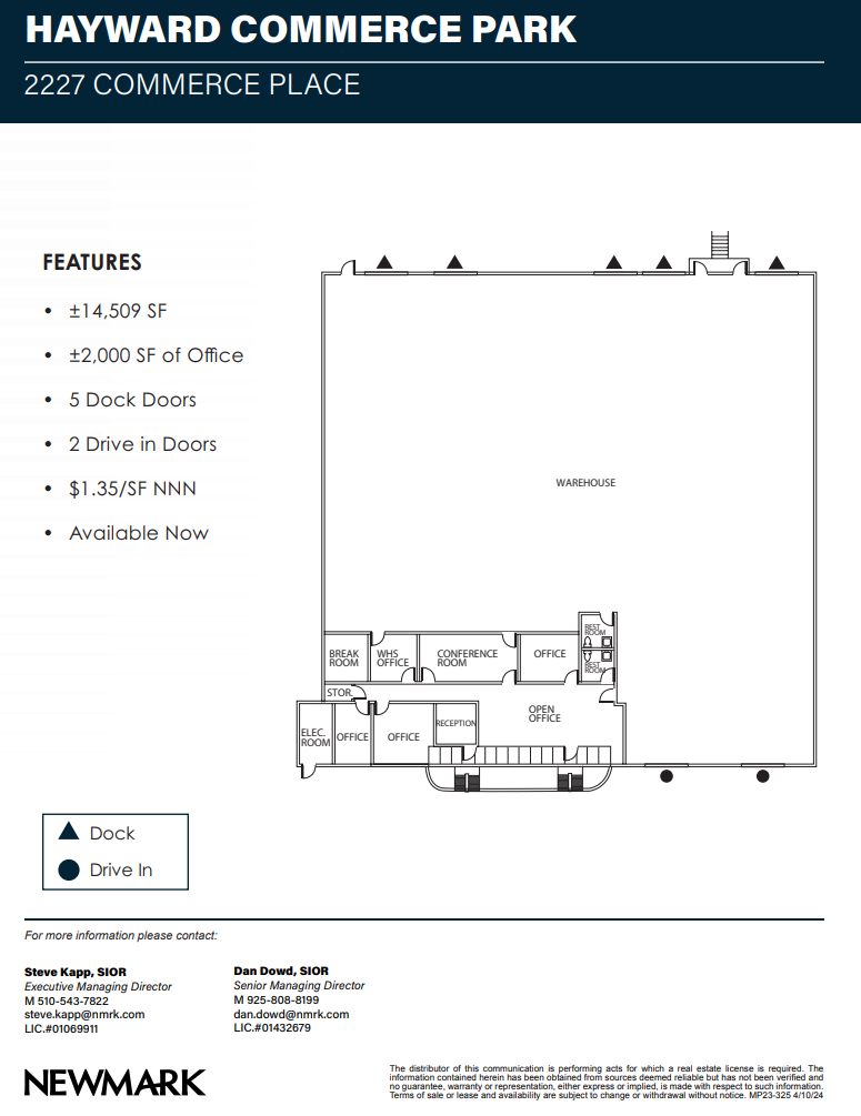 2262-2280 Commerce Pl, Hayward, CA for lease Floor Plan- Image 1 of 1