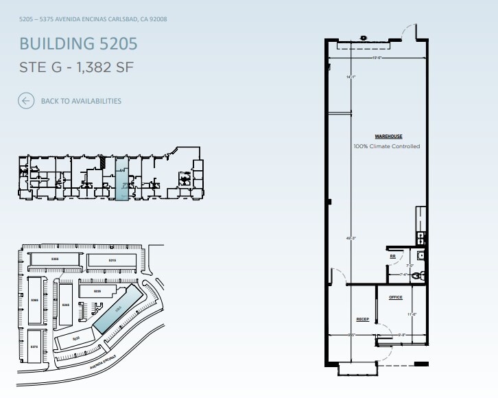 5205 Avenida Encinas, Carlsbad, CA for lease Floor Plan- Image 1 of 3