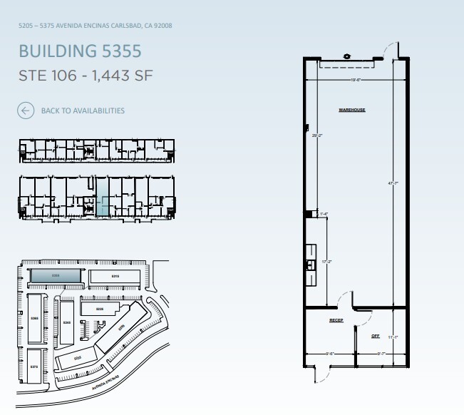 5205 Avenida Encinas, Carlsbad, CA for lease Floor Plan- Image 1 of 2