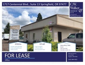 1717 Centennial Blvd, Springfield, OR for lease Building Photo- Image 1 of 1