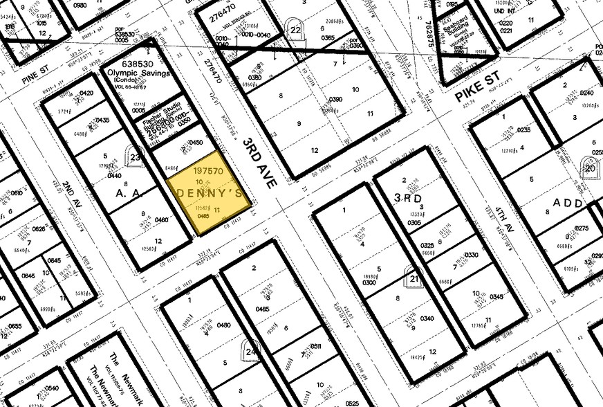 1511 3rd Ave, Seattle, WA à louer - Plan cadastral - Image 2 de 6