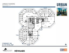 222 W Las Colinas Blvd, Irving, TX à louer Plan d’étage- Image 2 de 2