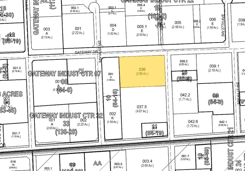 2800 Gateway Dr, Pompano Beach, FL à louer - Plan cadastral - Image 3 de 31