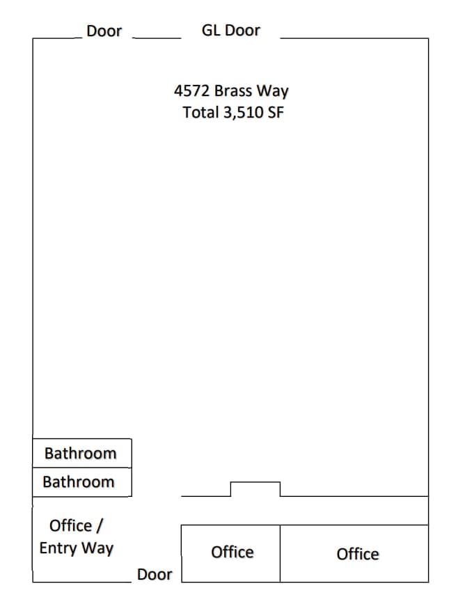 4570-4576 Brass Way, Dallas, TX à louer Plan d’étage- Image 1 de 1