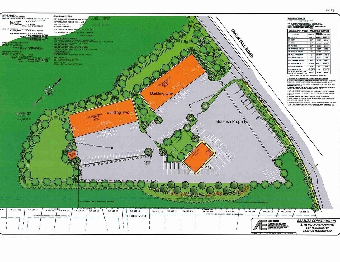 7b Union Hill Rd, Monroe Township, NJ à louer Plan de site- Image 1 de 2