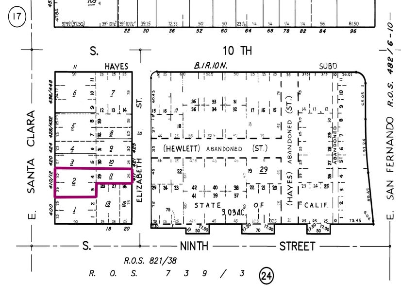 410-412 E Santa Clara St, San Jose, CA for lease - Plat Map - Image 2 of 20