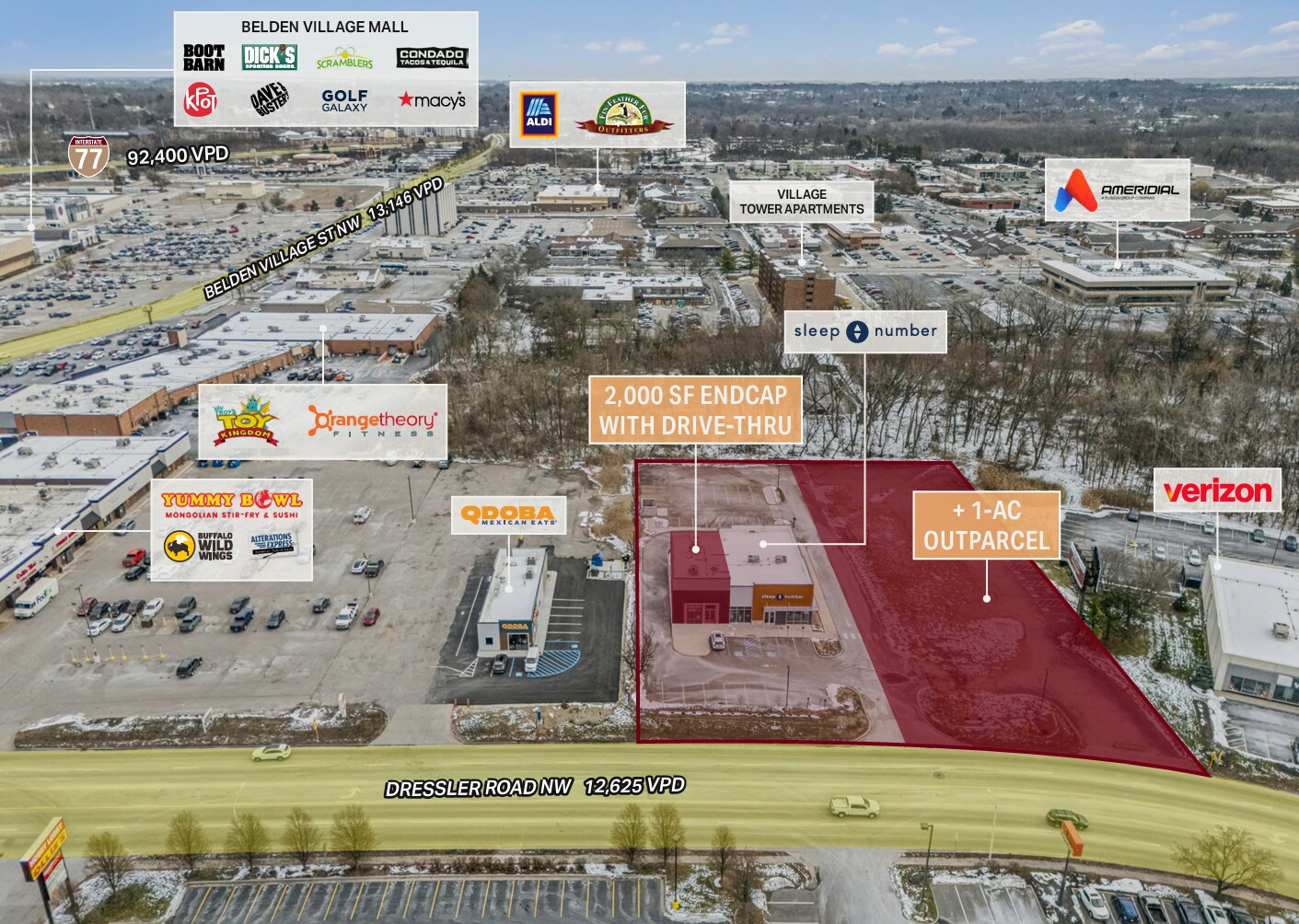 4990 Dressler Rd NW, Canton, OH à louer Photo du bâtiment- Image 1 de 2