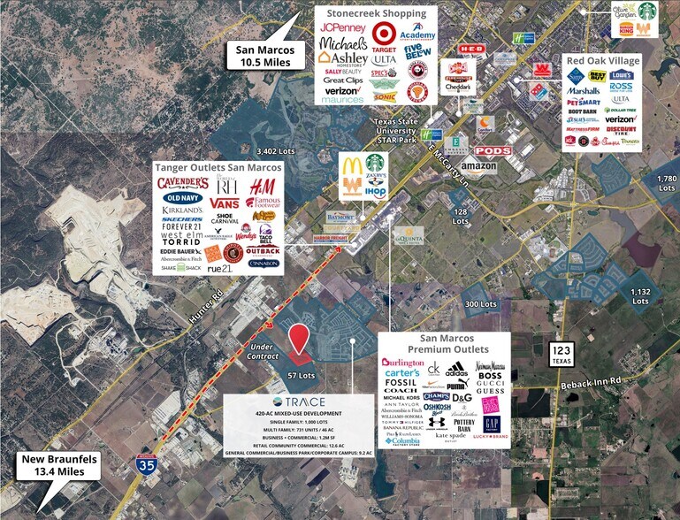 5225 N Interstate 35, San Marcos, TX à vendre - Aérien - Image 2 de 3