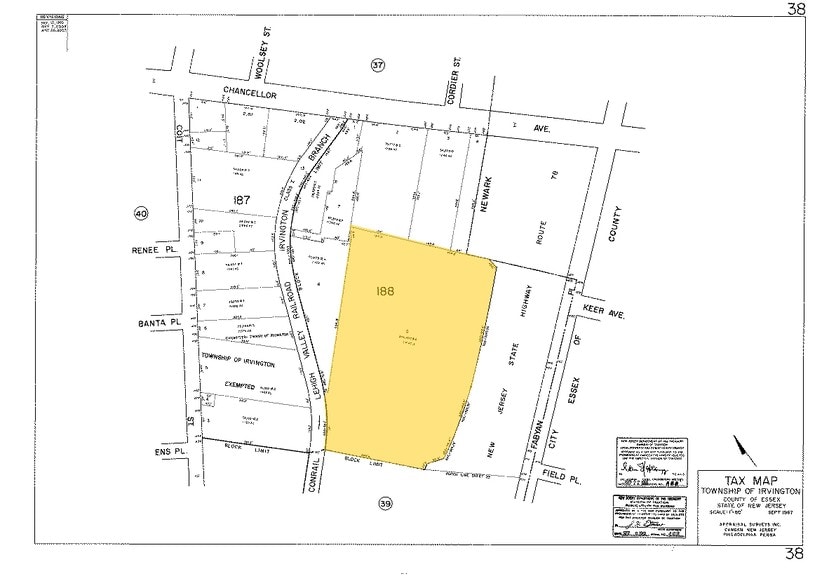 468-480 Chancellor Ave, Irvington, NJ for lease - Plat Map - Image 2 of 13