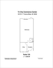 1815 W 1st Ave, Mesa, AZ à louer Plan d’étage- Image 1 de 1