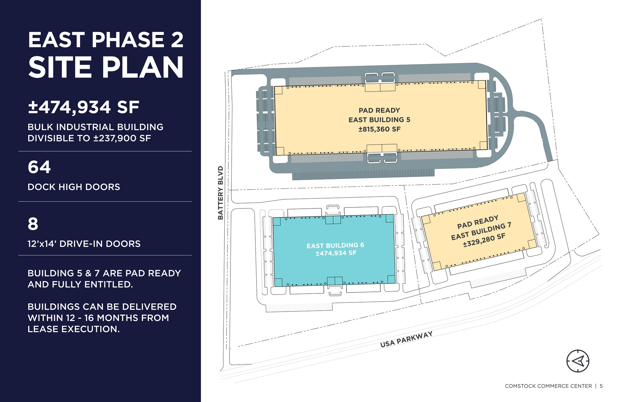 Comstock Commerce Center, Sparks, NV for lease Site Plan- Image 1 of 6