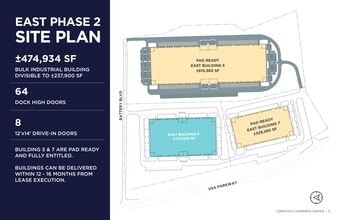 Comstock Commerce Center, Sparks, NV for lease Site Plan- Image 2 of 6