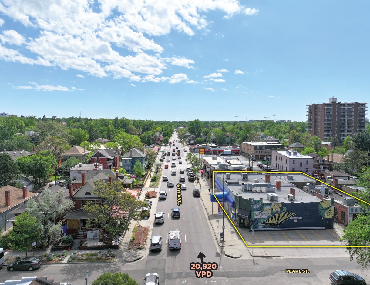 600 E 6th Ave, Denver, CO for sale Aerial- Image 1 of 10