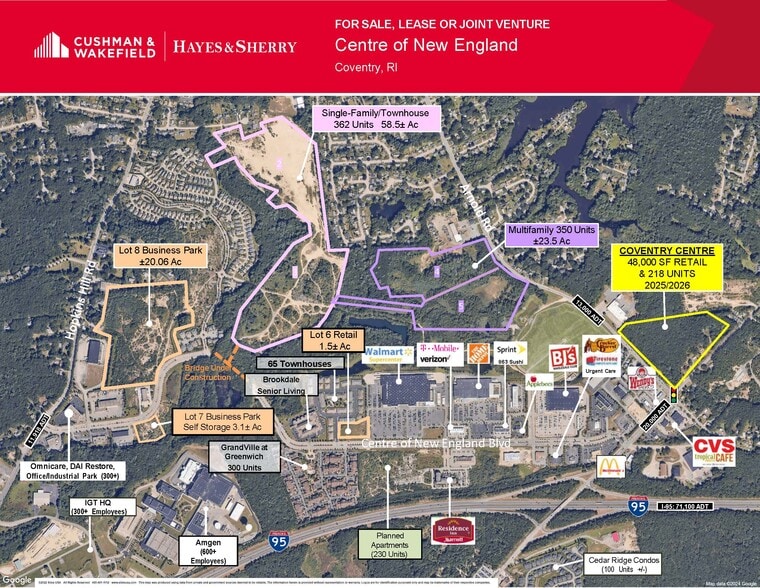 Centre of New England Boulevard Lot 8, Coventry, RI for sale - Building Photo - Image 2 of 2