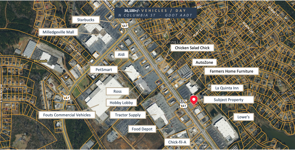 1835 N Columbia St, Milledgeville, GA à vendre - Photo du bâtiment - Image 3 de 3