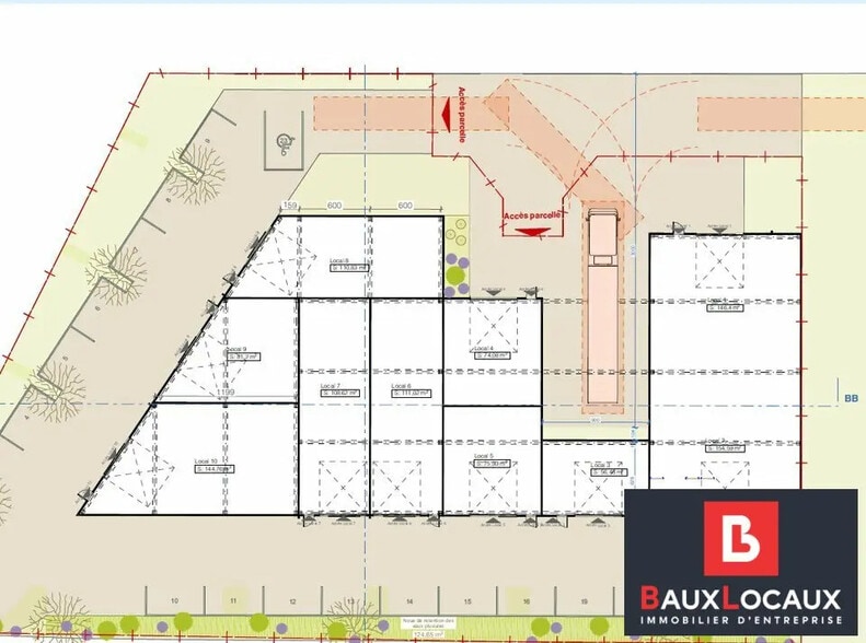 Commerce de détail dans Sorgues à louer - Plan de site - Image 3 de 3