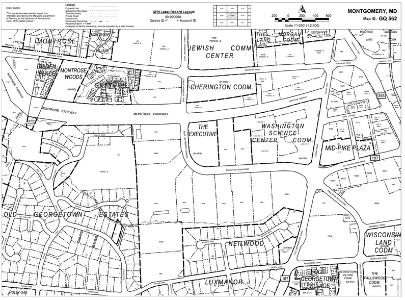 909 Rose Ave, North Bethesda, MD à louer - Plan cadastral - Image 2 de 17