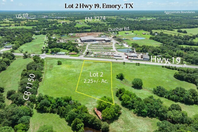 Plus de détails pour Lot 2 State Hwy 19,, Emory, TX - Terrain à vendre