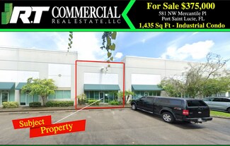 Plus de détails pour 581 NW Mercantile Pl, Port Saint Lucie, FL - Flex à vendre