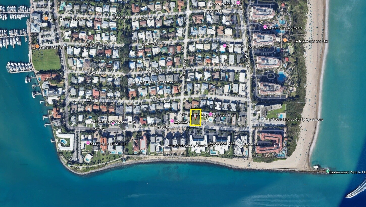 137 Inlet Way, Palm Beach Shores, FL à vendre Aérien- Image 1 de 5