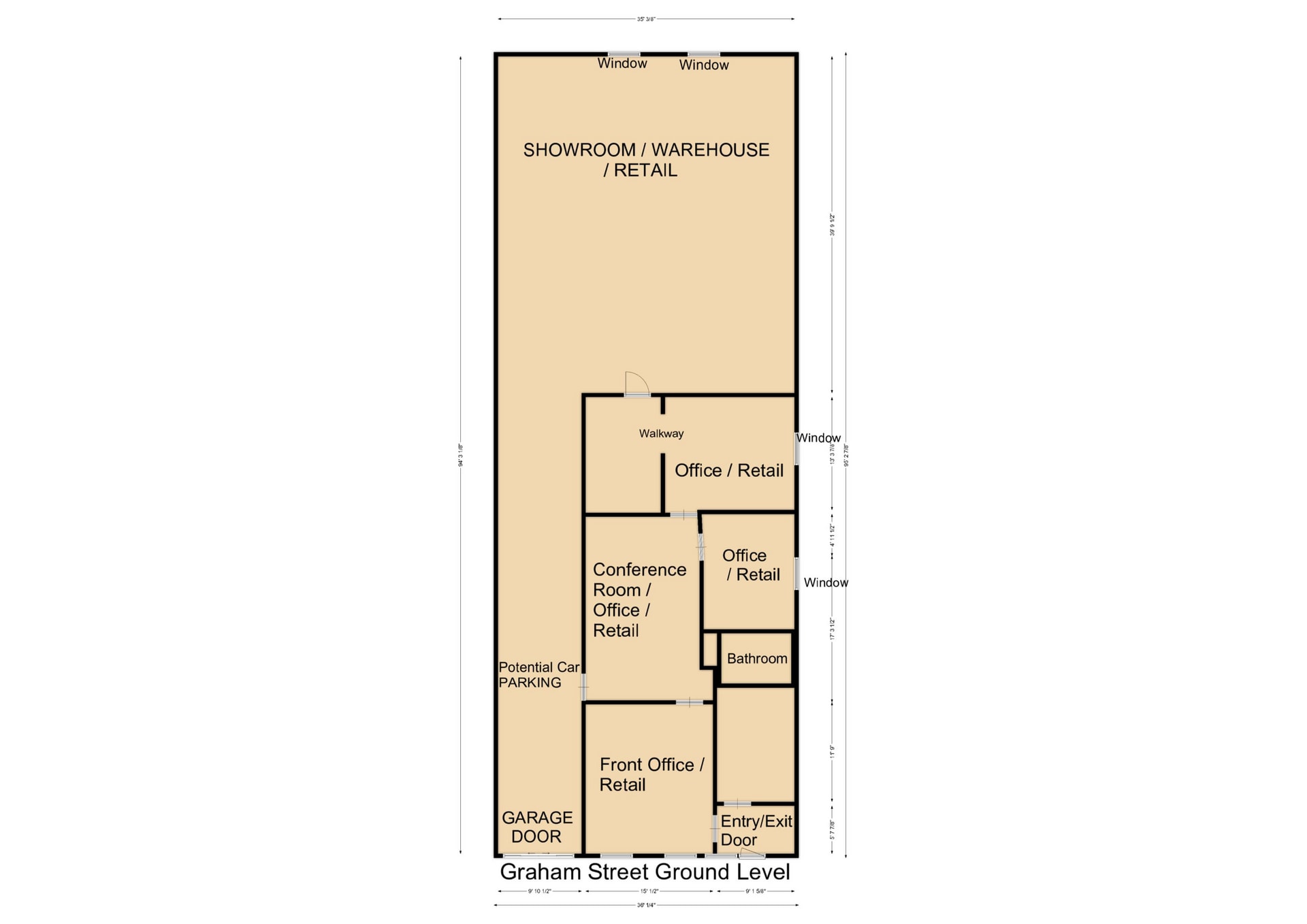 50-52 Graham St, Jersey City, NJ for lease Typical Floor Plan- Image 1 of 14