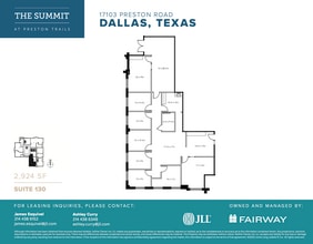 17101 Preston Rd, Dallas, TX à louer Plan d’étage- Image 1 de 1