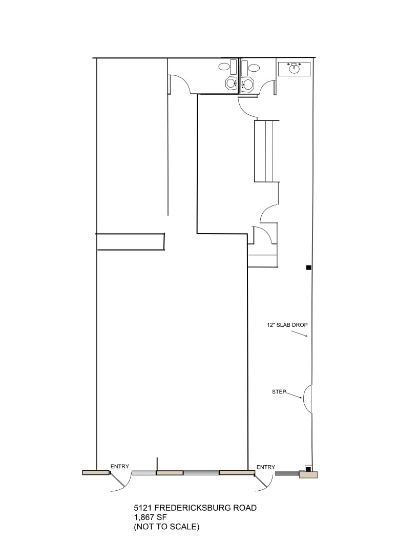 5115-5145 Fredericksburg Rd, San Antonio, TX à louer Plan d’étage- Image 1 de 1