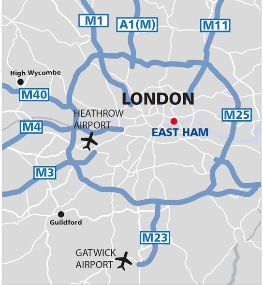 108-112 High St N, Londres à louer - Plan cadastral - Image 3 de 4
