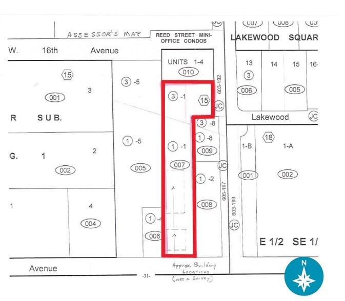 7007 W Colfax Ave, Denver, CO à vendre - Plan cadastral - Image 2 de 46