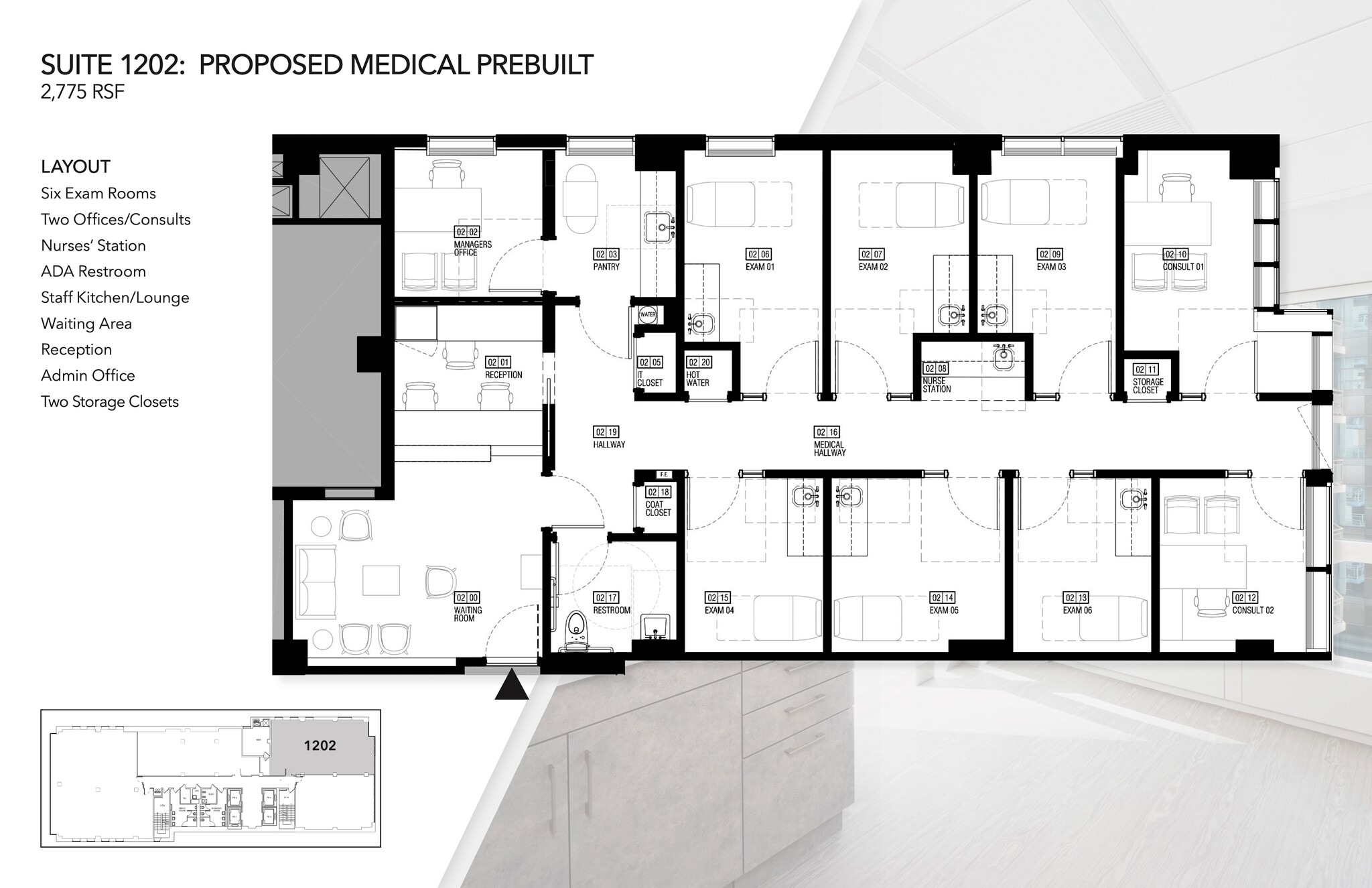 110 E 60th St, New York, NY à louer Plan d’étage- Image 1 de 1