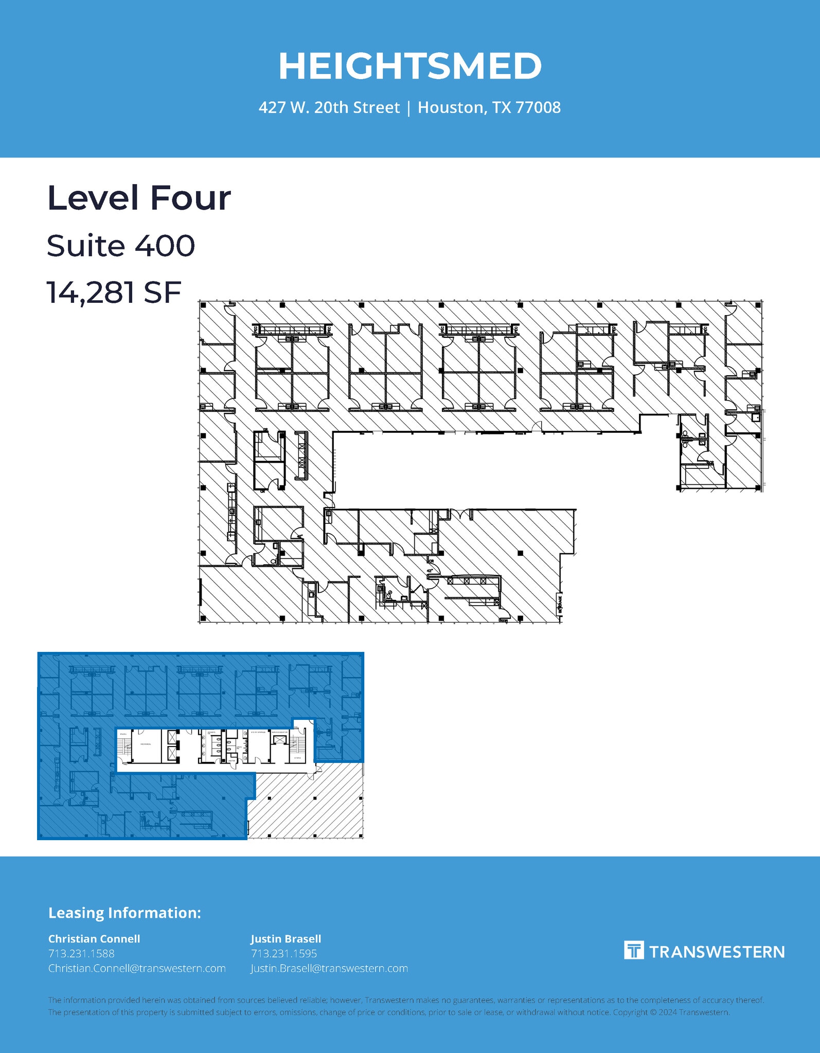 427 W 20th St, Houston, TX à louer Plan d’étage- Image 1 de 1
