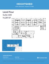 427 W 20th St, Houston, TX à louer Plan d’étage- Image 1 de 1