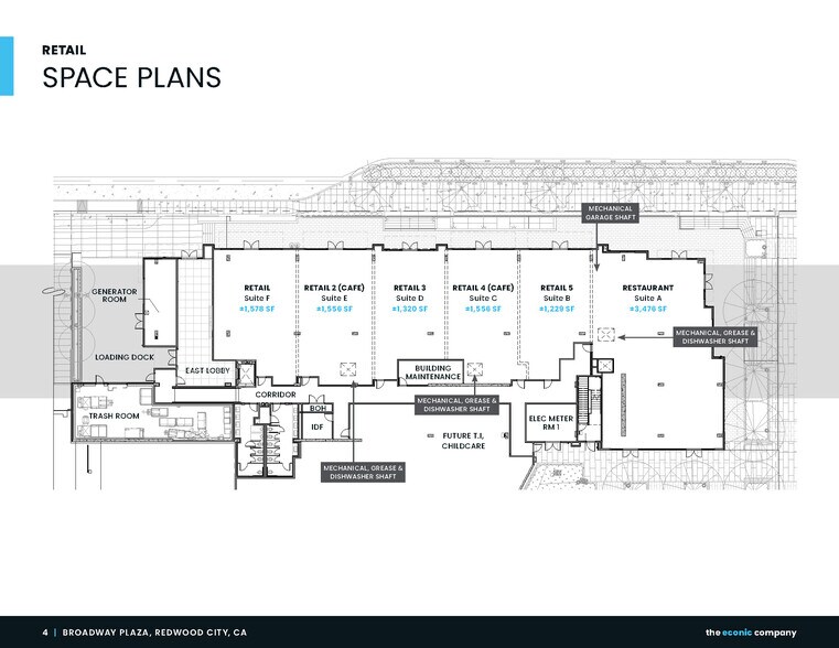 1515 Broadway St, Redwood City, CA à louer - Plan d’étage - Image 2 de 7