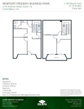 3176 Pullman St, Costa Mesa, CA à louer Plan d’étage- Image 1 de 1